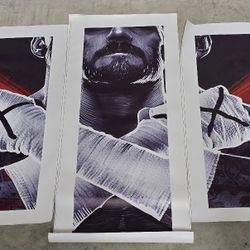 CM Punk WWE 13 Video Game  Collage Vinyl Poster/Banner