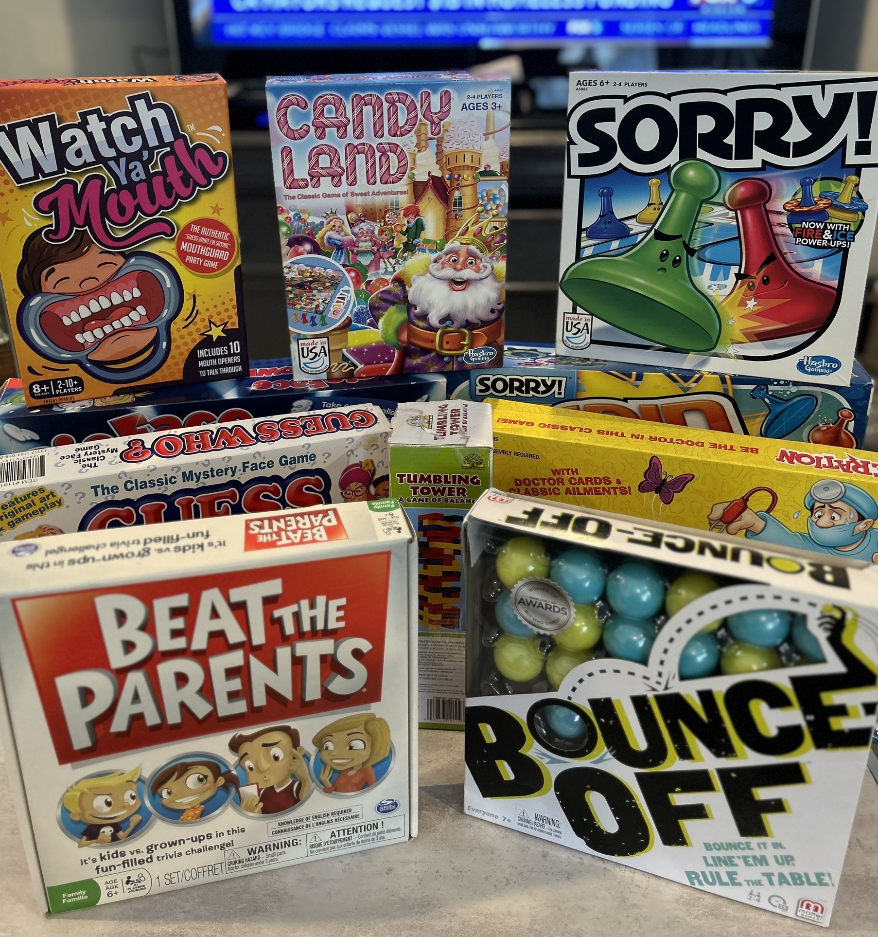 Kids Board Games 10 Games Total