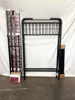 Twin Metal Loft Bed , Bed Frame , Black *Delivery & Assembly Available*