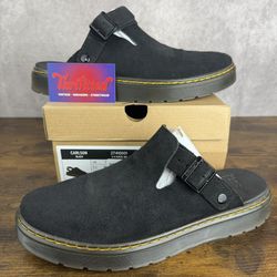 NEW Dr. Martens Carlson Suede Casual Slingback Black Mules (contact info removed)1 Size 12 Men’s Slip-On Shoes