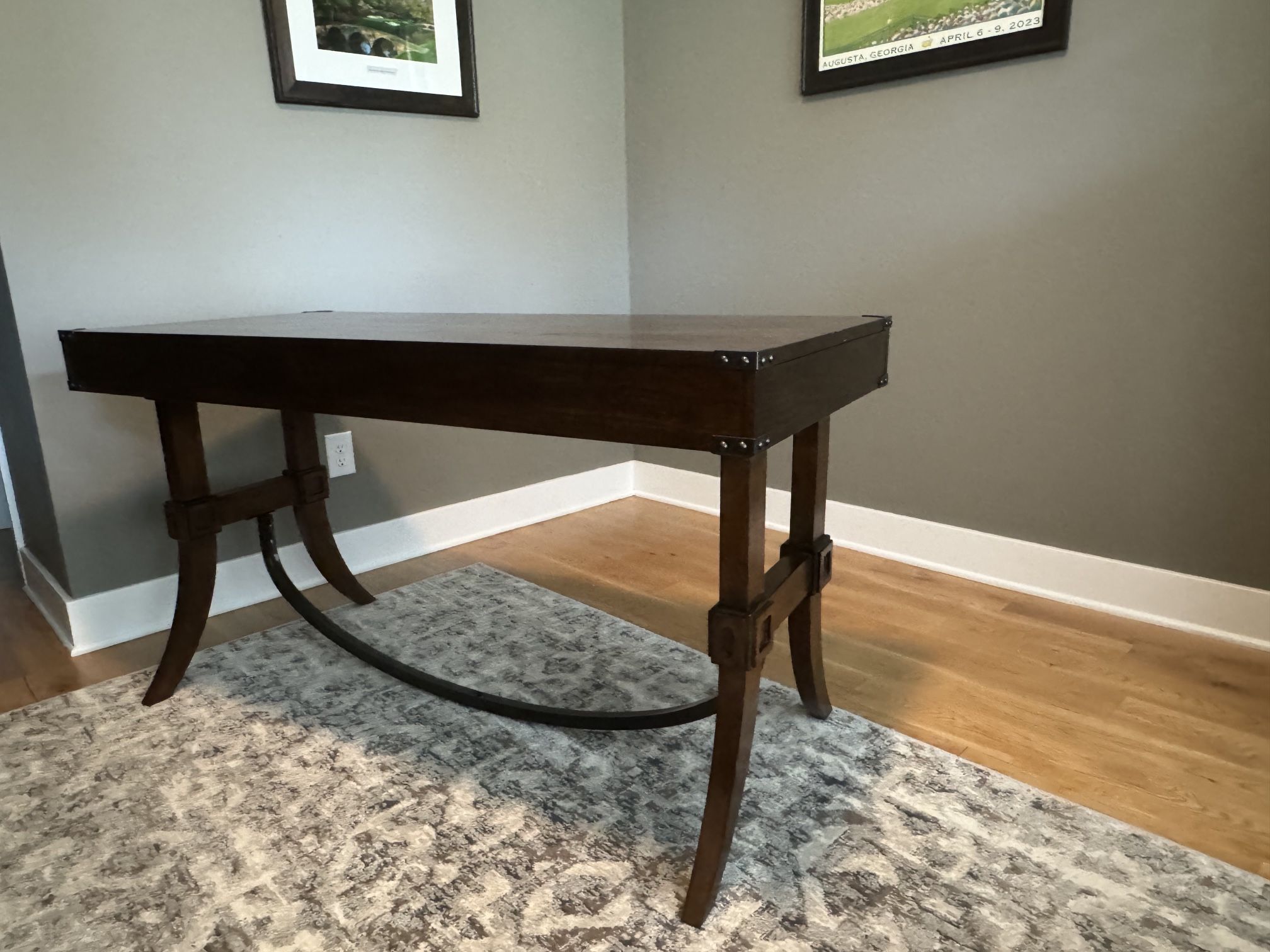 Solid Wood Writing Desk and matching Bookcase