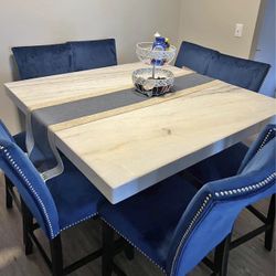 COUNTER HEIGHT dining room SET 🩶💙