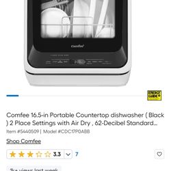 Portable Countertop Dishwasher 