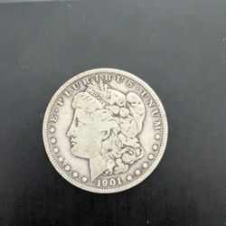 1901s Rare Morgan Silver Dollar Coin