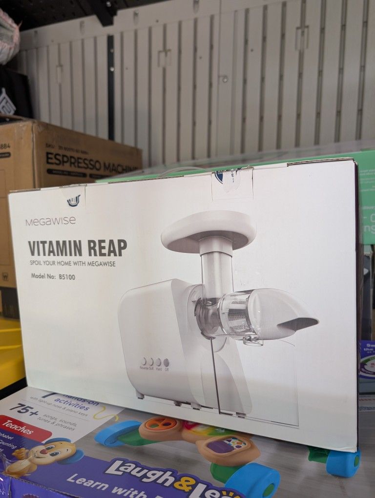 NEW Slow Masticating Juicer, 95% Juice Yield, 2-Speed & 9-Segment Spiral Cold Press