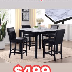 5 Pc COUNTER Height Dining Set