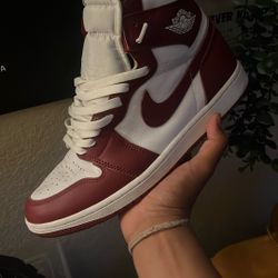 Burgundy Jordan 1 high