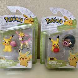 Brand New Pokemon Battle Figure Pack Bundle