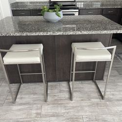 Low Back Bar Stools - Set of 2