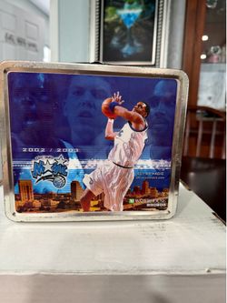 Vintage 2002-2003 Orlando Magic Metal Lunchbox