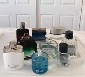 Lot of 9 Authentic Men’s Colognes – Coach, Montblanc, CK & More