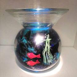 Vintage Paperweight.  Blown Glass