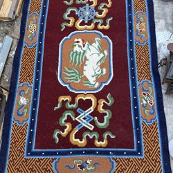 Vintage Asian Rug 