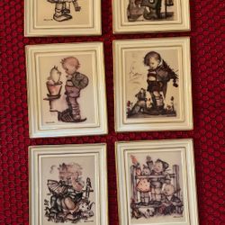 Vintage Gold Trimmed Goebel Plaques 