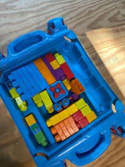 Mega blocks with a table