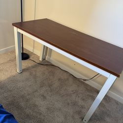 Sleek Brown Multipurpose Desk