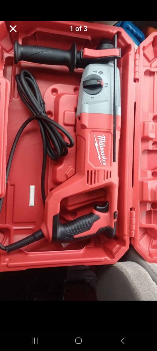 MILWAUKEE SDS 1" ROTARY HAMMERDRILL NEW$150