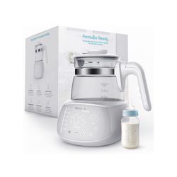 Formula Ready Baby Water Kettle- One Button Boil Cool Down and Keep Warm at Perfect Temperature 24/7