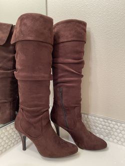 Skechers Suede Tall Boots with heels