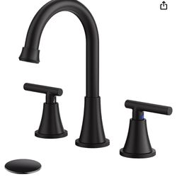 hurran lead free 8 inch basin faucet with pop drain