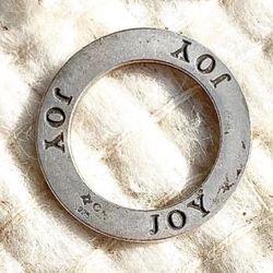 Antique silver “Joy” Affirmation Charm by Silver Enchantments .925