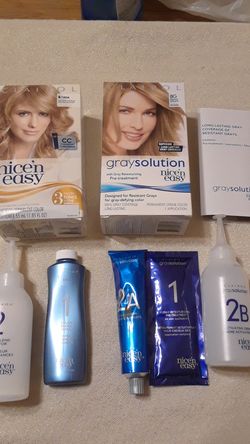 Clairol nice easy gray solution blonde hair color