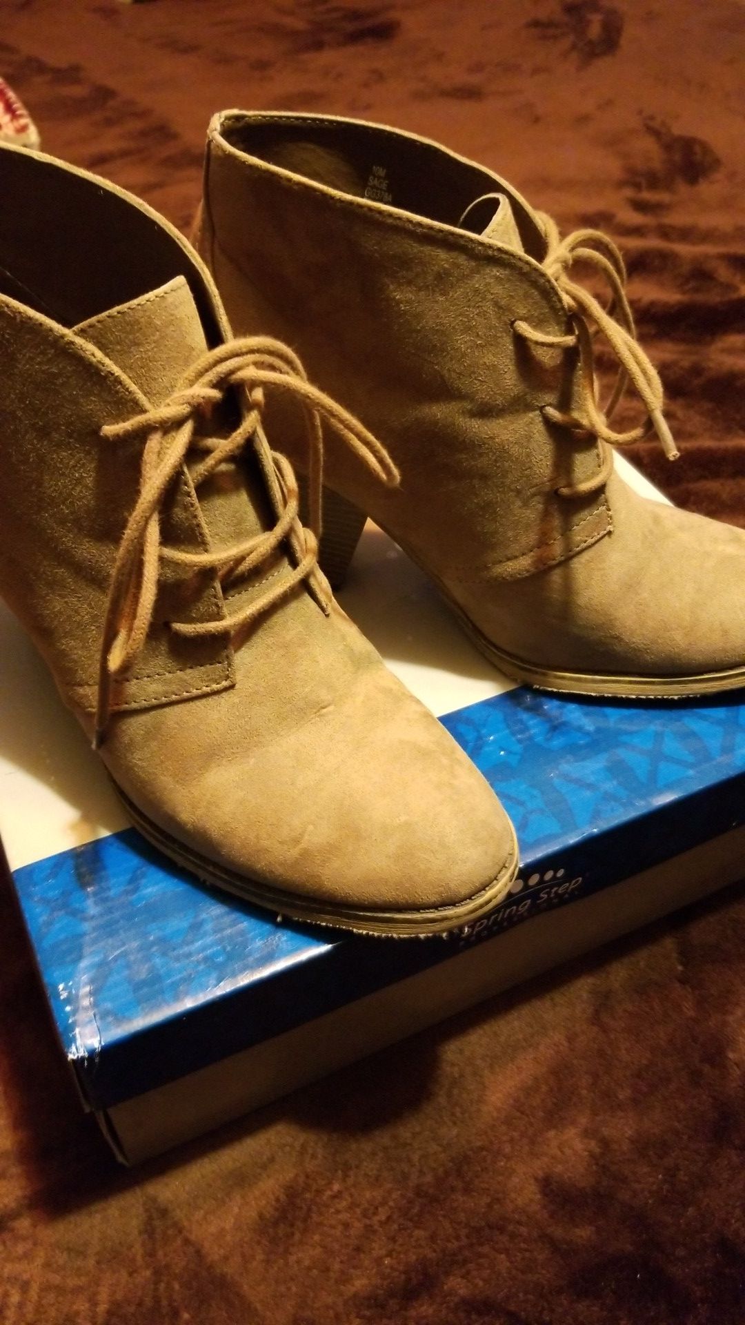 Brown boots size 10