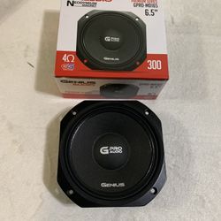 Brand New 6.5” Genius Audio Neodymium Midrange Voice midbass Loud Speaker  $90 Each   