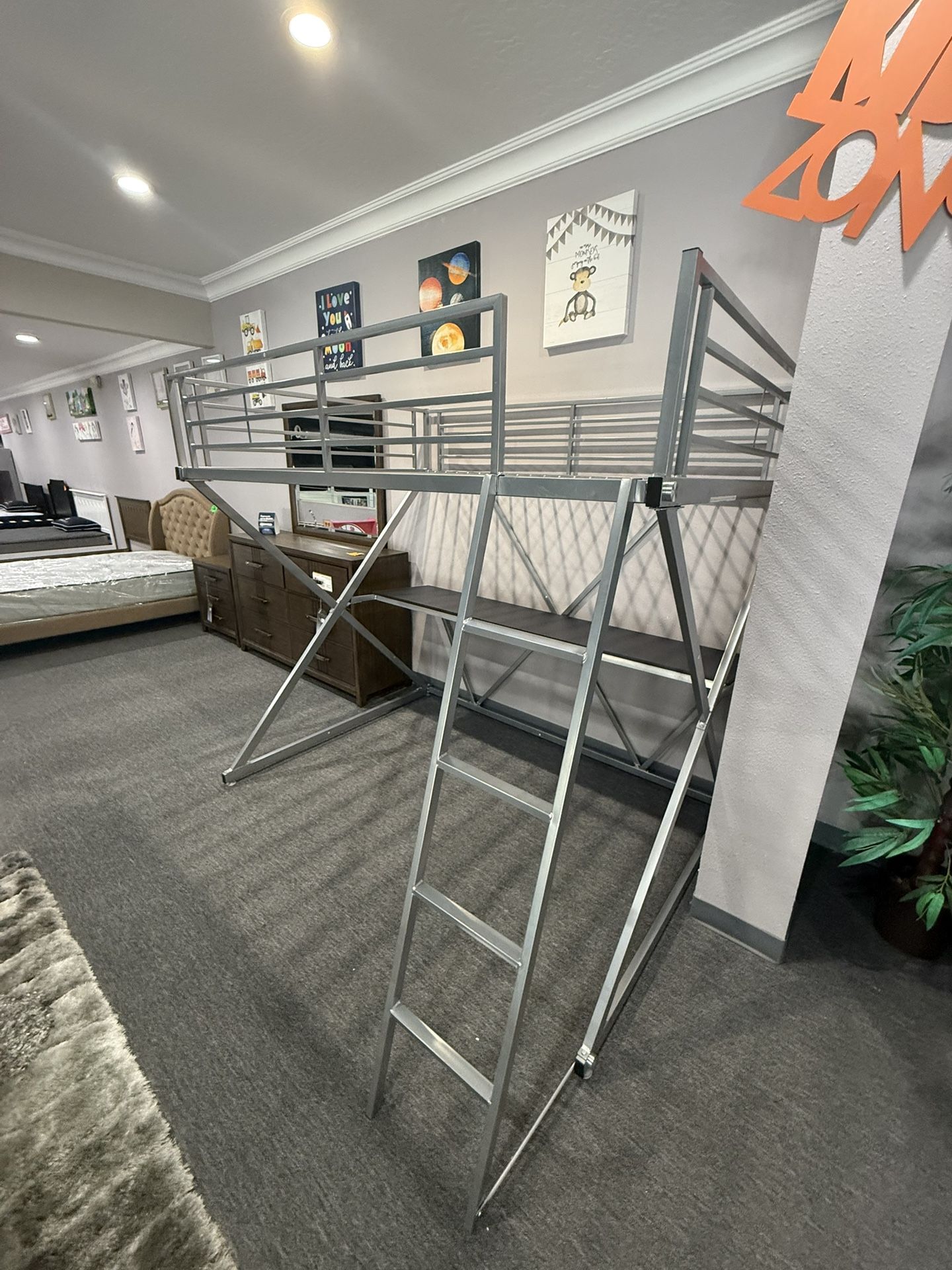 Twin Loft Bed With Desk 