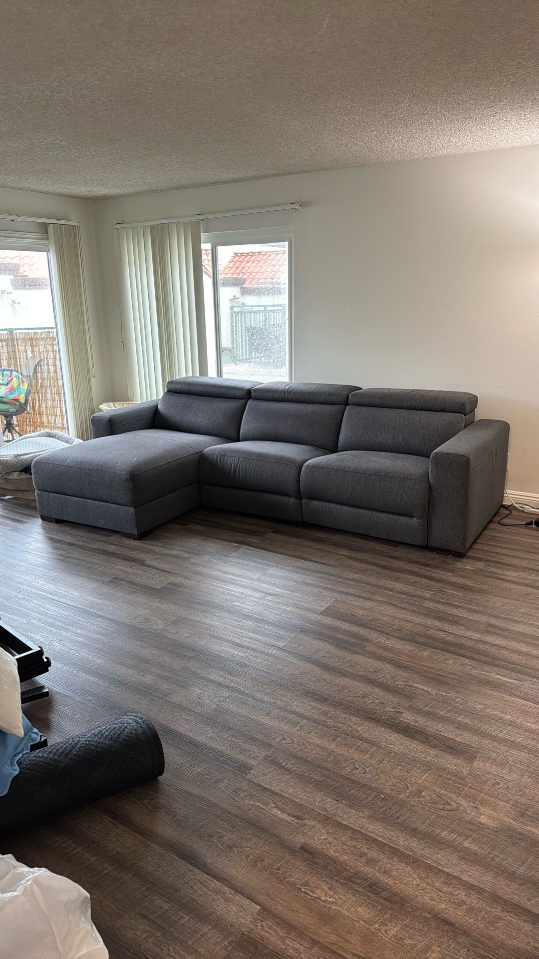 Reclining L Shape Sofa 3 Piece - Used