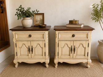 Cottage Caramel • French Country Nightstand Set