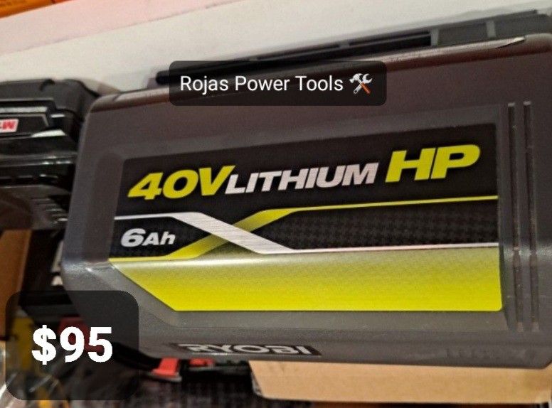 RYOBI 18V BATTERY 6.0AH