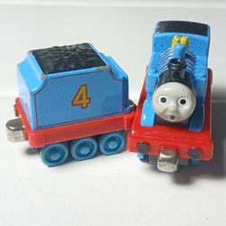 Thomas And Friends Adventures Thomas #1 & #4 Train  Magnetic Metal Diecast Toy