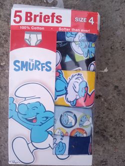 Smurfs boys briefs size 4  new