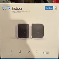 Blink - 2 Indoor (3rd Gen) Wireless 1080p Security System with up to two-year battery life - White