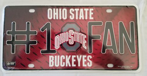 Ohio State Buckeyes #1 Fan Plate