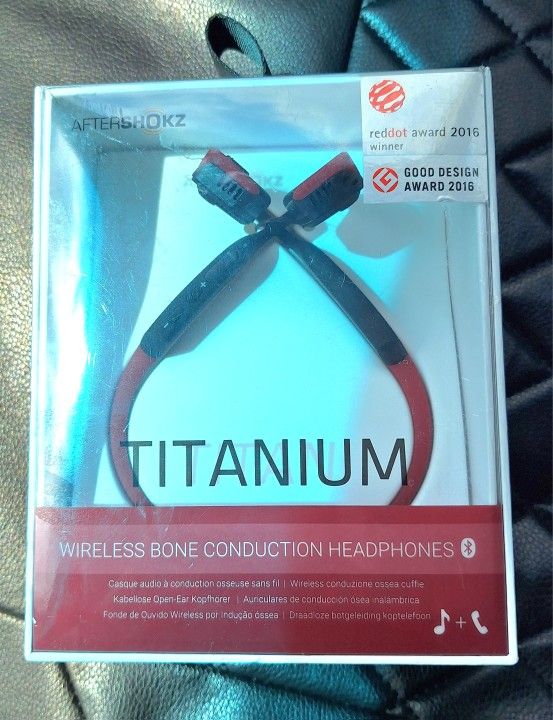 AfterShokz Titanium Headphones - Canyon Red