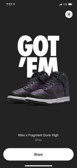 Dunk High x Fragment Design