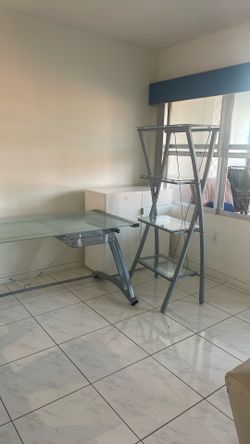 Desk And Book Shelf