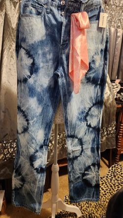 NWT Juicy Couture SIZE 24 INDIGO Tie-Dye Denim Jeans