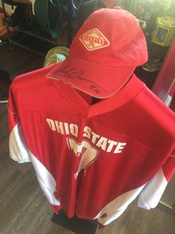 Vintage Ohio state jersey with pull over size XL