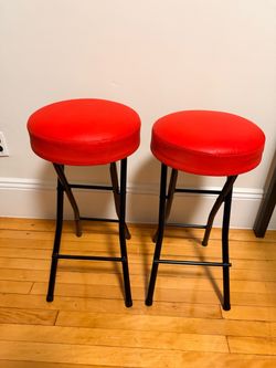 Folding Bar Stools - Set of 2