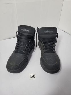 Adidas High Top Sneakers - Black, size 11US (50)