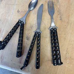 Butterfly Metal Cutlery Set