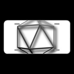 License Plate Novelty Car Front Hexagon Geometric Geometry Bright