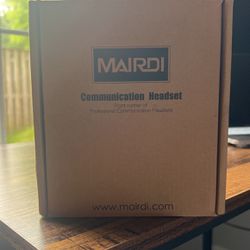 Mairdi Communication Headset (never used)