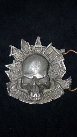 The Casualties chaos punx belt buckle