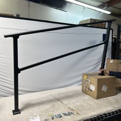 VEVOR Straight Iron Stair Handrail Kit – Heavy Duty Steel – Indoor/Outdoor – New