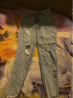 Flower jeans