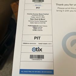 Concert Tickets 